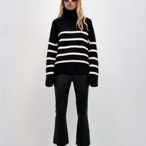 Zara stripe knit sweater style 9667/119